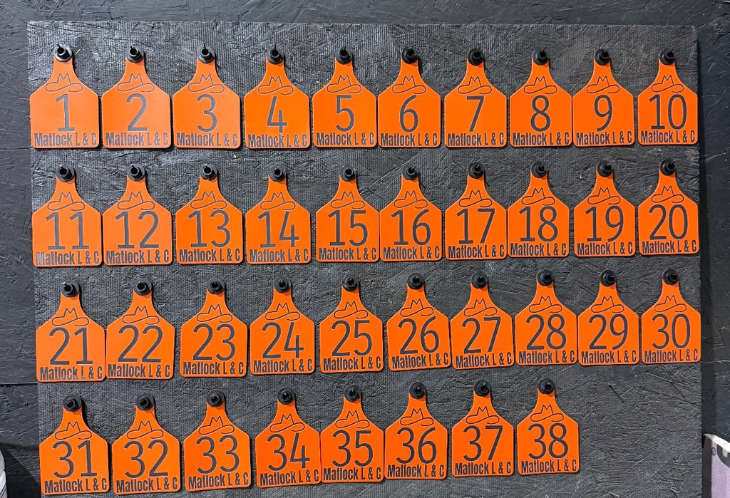 Custom Engraved Ritchey Cow Ear Tags (Herd)