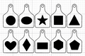 Kids Shape Learning Tag Set