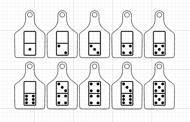 Kids Numbers 1–10 Matching Tag Set