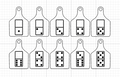 Kids Numbers 1–10 Matching Tag Set